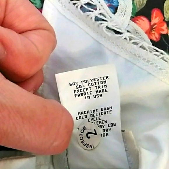 Rare Editions girls size floral 4 dress with battenburg lace detail top (set). - Picture 8 of 8